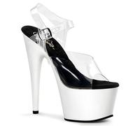 PleaserAdo708uv/c/npn - sandalias mujer, - Clr/Neon Wht, 38