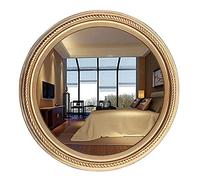 PLEASUR Espejo de Maquillaje Redondo Europeo Espejo Decorativo para Colgar en la Pared Porche de baño del Hotel