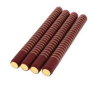 Pleayietoopiatiey 100 cápsulas termorretráctiles de PVC para botellas de vino de 30 mm, color burdeos (tiras superiores doradas)