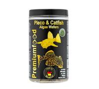Pleco & Catfish Algae Wafers, 480 g, forraje para bagres, pastillas para bagre, herbivor, adecuadas para todos los peces ornamentales herbívoros