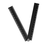 Plegable 30 cm de aluminio regla resistente a la corrosión para dibujo geométrico y medición en ajuste profesional resistente a la corrosión