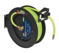 Plegable Aire Manguera Metal Rollo 15m Ø10mm Id Alta-Visibilidad Tpr SA841HV