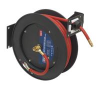 Plegable Aire Manguera Metal Rollo 15m Ø10mm Id Tubo Goma SA841 Sealey Nuevo