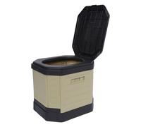 Plegable al aire libre Potty, portátil de inodoro, potty Pail, Space Setup Build, Black Single Unit, Good for Campervan Adventures, Survival Gear, and Remote Sites