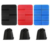 Plegable Almohadilla Cojines Asiento,diseño del Amortiguador Estera Plegable portátil campestre Aire Libre Que acampa(3pcs)