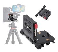 Plegable Cámara DSLR L Soporte Horizontal Vertical Interruptor Trípode Placa de liberación rápida Compatible con Canon Nikon Sony dji Osmo Ronin Zhiyun Estabilizador Trípode Monopie
