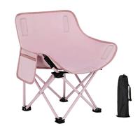 Plegable Camping Chair - Lightweight Metal, Travel Chair, Portable Seat | Marco compacto plegable con capacidad de soporte de 165 libras, estable plegable Backpacking For Hiking, Outdoor Sports, And