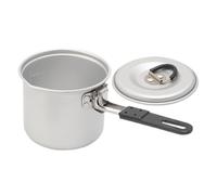 Plegable Camping Pot, 770 ml de aluminio Alloy Stockpot, Lightweight Cooking Gear, Compact Handle, Outdoor Cooking Tool, 5,12 x 4,25 pulgadas, Hiking & Picnic, Trip Stockpot