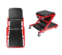 Plegable Carro Taburete Transformable para Mantenimiento De Garaje Taller De Reparación Camilla De Taller Mecanico para Automóviles Vehículos, Camilla Mecánica con 6 Ruedas Giratorias