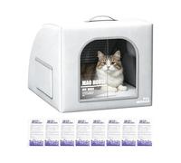 Plegable Cooling Cat House Outdoor Weatherproof - Oxford Cloth Aluminum Foil S M L Sizes 40-60cm - Insulated Shelter For Stray Cats With 8 Reusable Ice Packs