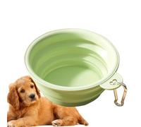 Plegable Dog Bowl - Expandable Water Dish, colapsible Silicone Pet Bowl, Compact Travel Feeder, Durable No Libre, Easy Storage | Ideal para Rides, Vacations, Hiking Trips, Dog Walks, Camp