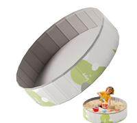Plegable Dog Pool - No inflatable resistente PVC Pet Bath, Slip-Resistant Portable Puppy Wading Pool, Reinforced Plegable Kiddie for Backyard & Deck, Quick-Drenin Summer Cooling Station