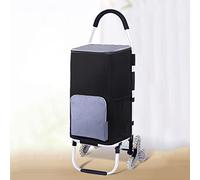 Plegable, escalera, escalera, compras, carro, portátil, ligero, para comestibles, con ruedas, para transportarla fácilmente, ideal para ir de compras, mudanzas y escaleras