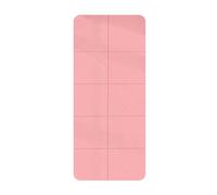 Plegable Esterilla de Yoga Multifuncional ElastóMero TermopláStico Ligera LíNea de AlineacióN Esterilla Entrenamiento for Pilates Estiramientos Hombre/Mujer(Pink,183x61x0.8cm)