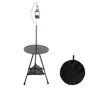 Plegable mesa de camping, plegable para exteriores, multifunción, dining convenience Gear with Carry Bag, ideal para Backpacking, Backyard Gatherings, Picnic Setups and Beach Trips