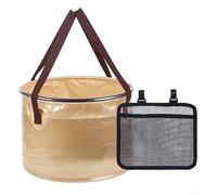 Plegable Outdoor 20L Lateral Transparente Verde Plegable Outdoor | Lateral transparente, visión rápida , 20L para compacto, verde ejército, para fácil transporte(Khaki - 30L)