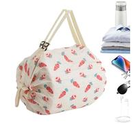 plegable para alimentos, ligera, plegable, de la compra | Bolsas de la compra | de nailon con asas reutilizable fuerte para aperitivos, pasteles, refrescos, bebidas de agua, frutas