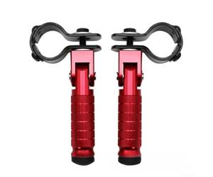 Plegable para moto CNC Aleación 90 Grados Plegable para moto(Red) | 90 grados, para almacenamiento para compacto, ajuste posición, aleación alta tenacidad, uso duradero