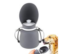 Plegable para perros de viaje con botella, 800 ml Leakproof Water Dispenser Bowl with Lanyard, Portable Pet Drinking Feeder for Small, Medium, and Large Puppies, Outdoor Walk, and Adventures