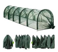 plegable para pollos, con diseño resistente a escapes, 300 x 45 x 45 cm, túneles de pollo para exteriores, pista móvil para aves de corral, de búsqueda de malla de alambre, tubo de corral