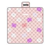 Plegable Picnic Blanket - 200 x 200 cm extra portátil impermeable | Travel Sand Mat | For Outdoor Beach Camping Park Lawn Family Gatherings Party Home Indoor Outdoor School Boys Room Offices
