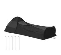 Plegable Pop-Up Single Bed Tent, Canopy Sleeping Bag Net with Double Zipper, Portable Shelter (86.61x41.34x29.53 inches), Fine Mesh Camping Gear for Travel, Bedroom, Outdoor
