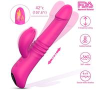 Plegable Portátil AV Palo,Termostática Multifrecuencia De Doble Motor Vibrador,La Estimulación Del Punto G Masajeador Juguetes Sexuales Masturbación Femenina Femenina Oscilación,Púrpura