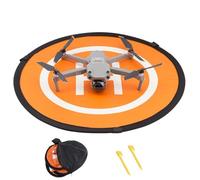 Plegable Portátil Drone Landing Pad, Drone Landing Pad, Plataforma De Aterrizaje Drones, Adecuado para Drones Pequeños, Helicóptero RC, Plegables y Portátiles, 2 Clavos Molidos y 1 Bolsa de Transporte