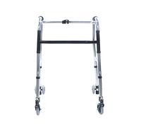 Plegable s 4 ruedas, altura ajustable vertical, portátil, ancianos con ruedas, andador auxiliar de rehabilitación, Fol