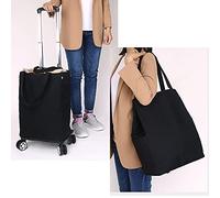 Plegable ShoppingTrolleyBagLightweightInsulatedCoolerwith4SwivelWheelsHeavy DutyAluminumFramePerfect for MarketsTravelandPicnics