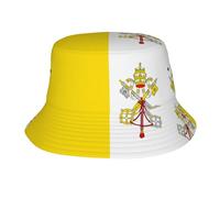 Plegable Sombrero De Lavabo Bandera del Vaticano Verano Sombrero El Sol Funky Sombrero De Pesca para Viaje Mujer Pescar