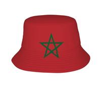 Plegable Sombrero De Sol De Playa Linda Bandera De Marruecos Al Aire Libre Visera Funky Gorro De Pescador para Senderismo Hombre Excursionismo