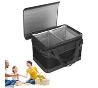 Plegable Storage Bag, Picnic Plates Storage, Impermeable BBQ Bag, Portable Grill Organizer, Oxford Cloth Caddy, Barbacoa Picnic Caddy for Plates, Packing Storage Boxes