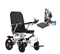 Plegable Todo El Terreno Silla De Ruedas Eléctrica Para Ancianos, Silla De Ruedas Eléctrica Inteligente Ligero, Carga De 120Kg,Con Neumáticos De Goma 20CM,Para Interior Y Ascensor A