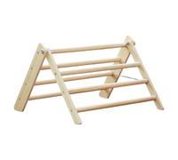 Plegable Triangulares Pollo Roosts Soporte de Madera Natural Perca Desmontable Para Pollos Coops Hábitat Accesorio Fácil de Limpiar Aves Percha Soporte