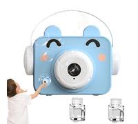 Plegador de Burbujas portátiles: Juguete automático de Burbujas con temática Animal con Botella de Recarga, Luces y Sonido | Fun Bubble Machine para Fiestas para niños, Bodas, Eventos al Aire Libre y