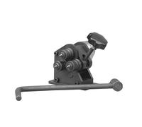 Plegadora de Chapa, Máquina dobladora manual PR-3, herramientas de doblado con transmisión por engranajes tres rodillos, tubos acero inoxidable manivela pequeña 32 mm
