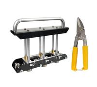 Plegadora de Chapa Metálica 3 Estaciones, Herramienta para Doblar Techo de 1/2 a 5 Pulgadas - Alta Precisión, Rodillos de Acero Rápido, Uso Profesional y Versátil