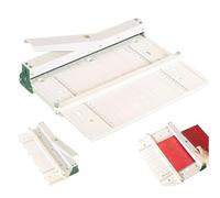 Plegadora manual de papel, máquina plegadora para formatos A4/A3, con dos reglas de precisión, profundidad de hendido de 0,8 mm, longitud de hendido de 330 mm, ABS resistente al envejecimiento, para á