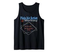 Plein Air Pintura de Artista para Artistas acrílicos Trabajo al Aire Libre Camiseta sin Mangas