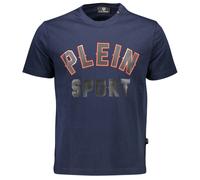 Plein Sport Block Logo Navy Blue T-Shirt