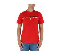 Plein Sport - Camiseta Azul con Estampado Manga Corta - Sport - Hombre - Rojo - L -