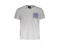 Plein Sport - Camiseta Blanca de Algodón con Mangas Cortas y Cuello en V - Sport - Hombre - Blanco - M -