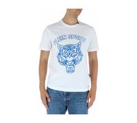 Plein Sport - Camiseta de algodón blanca estampada - Sport - Hombre - Blanco - S -
