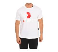 Plein Sport - Camiseta de Manga Corta con Estampado de Marca - Sport - Hombre - Blanco - L -