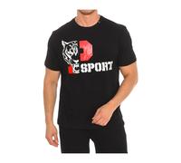 Plein Sport - Camiseta de Manga Corta con Estampado de Marca - Sport - Hombre - Negro - M -