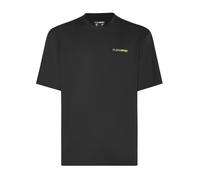 Plein Sport- Micro Rib T-shirt Round Neck SS- Sport- Hombre- Negro- S- Micro Rib T-shirt Round Neck SS