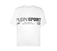 Plein Sport- T-Shirt Round Neck Ss Logo- Sport- Hombre- Blanco- 4XL- T-Shirt Round Neck Ss Logo