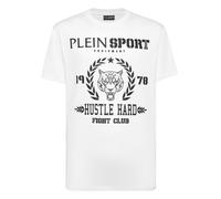 Plein Sport- Round Neck T-Shirt- Sport- Hombre- Blanco- L- Round Neck T-Shirt