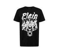 Plein Sport- T-shirt Round Neck Stencil Tiger Street Fighter- Sport- Hombre- Negro- M- T-shirt Round Neck Stencil Tiger Street Fighter